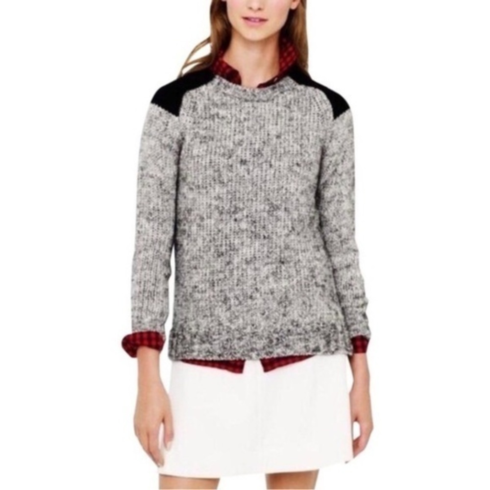 J. Crew Marled Wool Mohair Blend Sweater Knit Relaxed Fit Womens Size Small